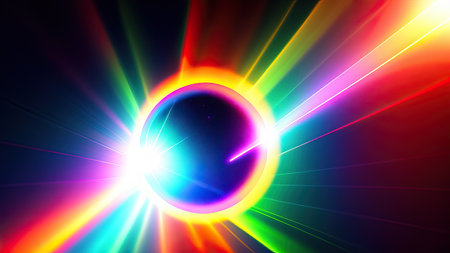 Abstract lens flare wallpaper, background, art.の素材