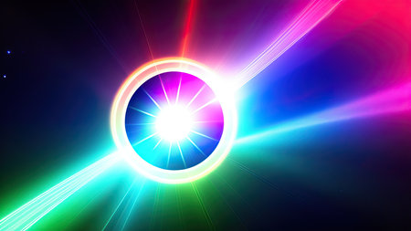 Abstract lens flare wallpaper, background, art.の素材