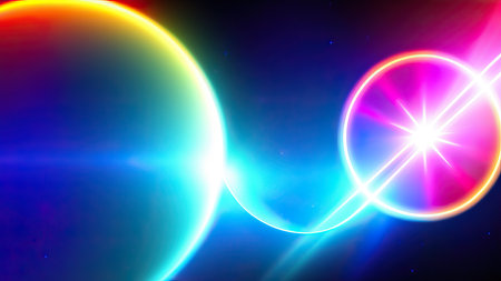 Abstract lens flare wallpaper, background, art.の素材