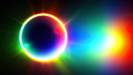 Abstract lens flare wallpaper, background, art.の素材