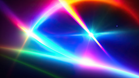 Abstract lens flare wallpaper, background, art.の素材