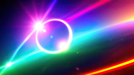 Abstract lens flare wallpaper, background, art.の素材