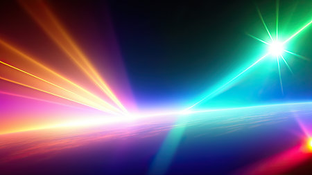 Abstract lens flare wallpaper, background, art.の素材