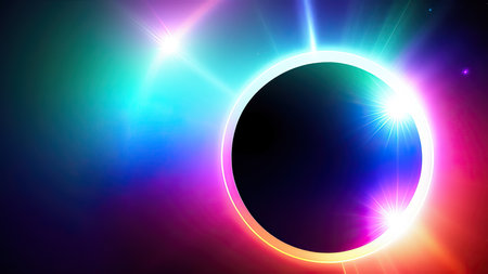 Abstract lens flare wallpaper, background, art.の素材