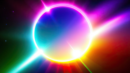Abstract lens flare wallpaper, background, art.の素材