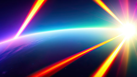 Abstract lens flare wallpaper, background, art.の素材