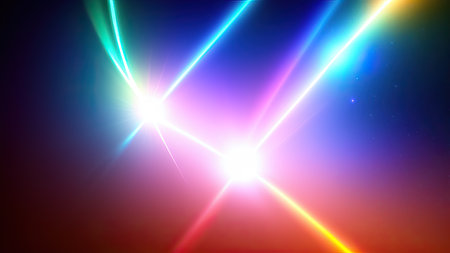 Abstract lens flare wallpaper, background, art.の素材