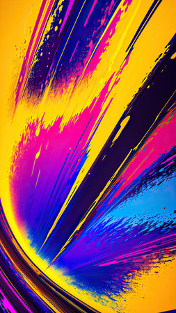 Abstract rainbow background with copy space for text, vector illustration.の素材