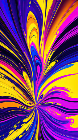 Abstract rainbow background with copy space for text, vector illustration.の素材