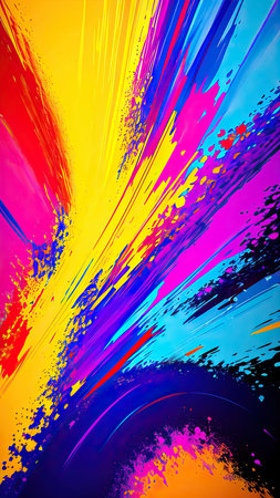 Abstract rainbow background with copy space for text, vector illustration.の素材