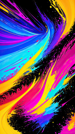 Abstract rainbow background with copy space for text, vector illustration.の素材