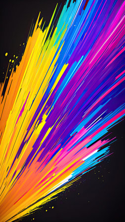 Abstract rainbow background with copy space for text, vector illustration.の素材