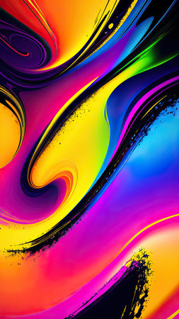 Abstract rainbow background with copy space for text, vector illustration.の素材