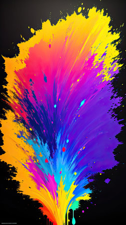 Abstract rainbow background with copy space for text, vector illustration.の素材