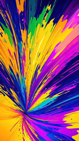 Abstract rainbow background with copy space for text, vector illustration.の素材