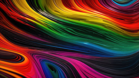 Liquid fluid multicolored, wallpaper.の素材