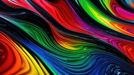 Liquid fluid multicolored, wallpaper.の素材