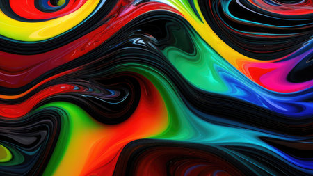 Liquid fluid multicolored, wallpaper.の素材