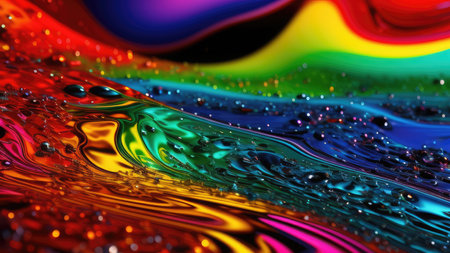Liquid fluid multicolored, wallpaper.の素材