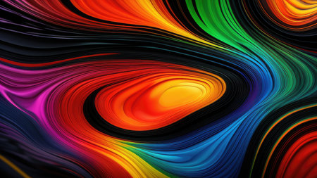 Liquid fluid multicolored, wallpaper.の素材