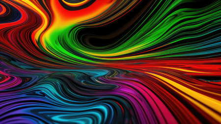 Liquid fluid multicolored, wallpaper.の素材