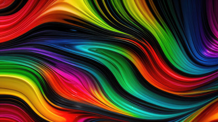 Liquid fluid multicolored, wallpaper.の素材