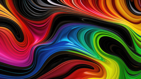 Liquid fluid multicolored, wallpaper.の素材