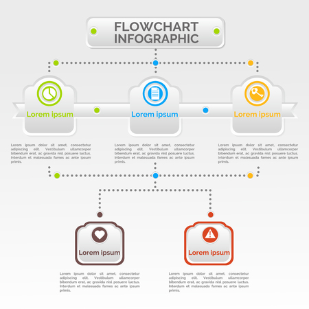 Abstract infographics. Vector business template for presentation. Creative concept for infographic. Illustrates ideas, statements, product characteristics, well defined structure.のイラスト素材