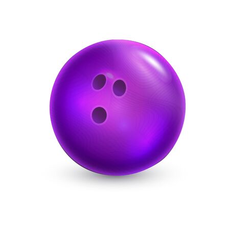Bowling ball. Isolated on a white background. Vector illustrationのイラスト素材