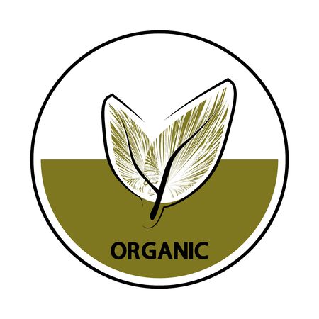 Healthy Organic sign. Organic food, farm fresh and natural product stamp for the food market, eCommerce, healthy life and premium quality food and drink. Natural, Eco, Bio, Products Label Stamp. Vectorのイラスト素材