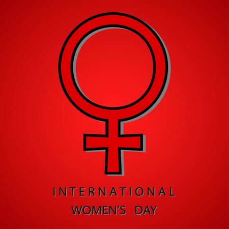 International Women's day background with text. March 8 cut style with shadows.Background for paper greeting card. Place for your text. Vector illustrationのイラスト素材