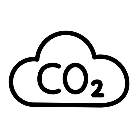 Cloud of CO2 gas. CO2 icon. Emissions Reduction of Carbon Gas. Vectorのイラスト素材