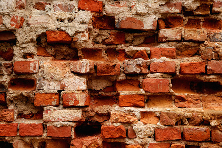 The pattern of wall from red bricks