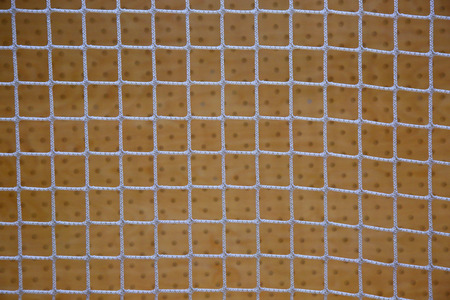 The background with white net