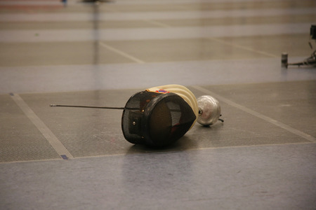 Fencing: sword and mask
