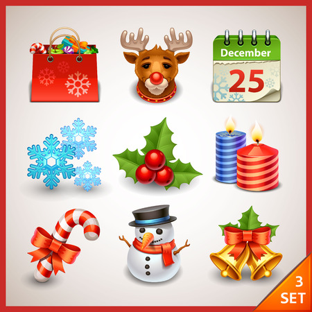 Christmas icon set-3のイラスト素材