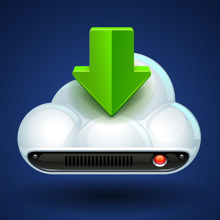 cloud computing iconのイラスト素材