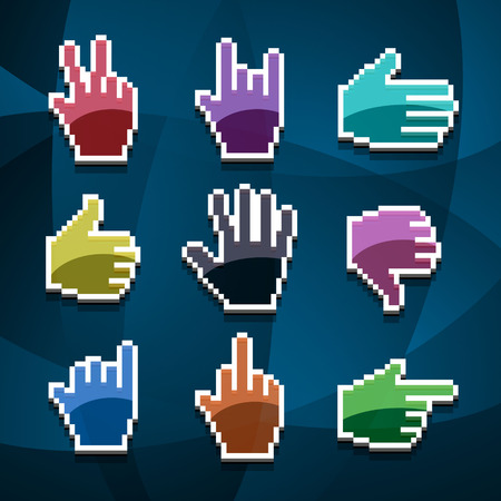 cursor handsのイラスト素材