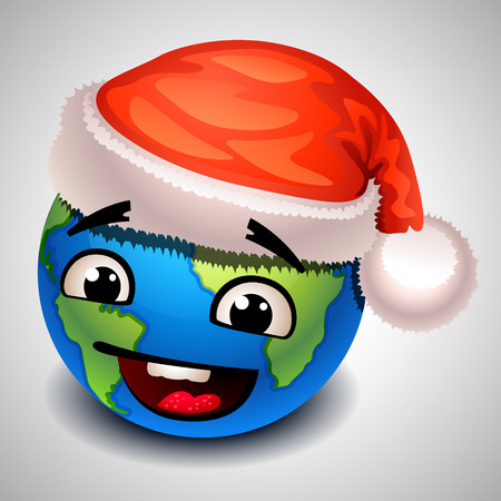 christmas earthのイラスト素材