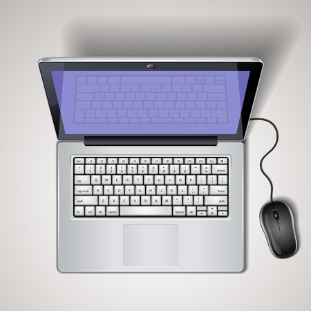 Laptop isolatedのイラスト素材