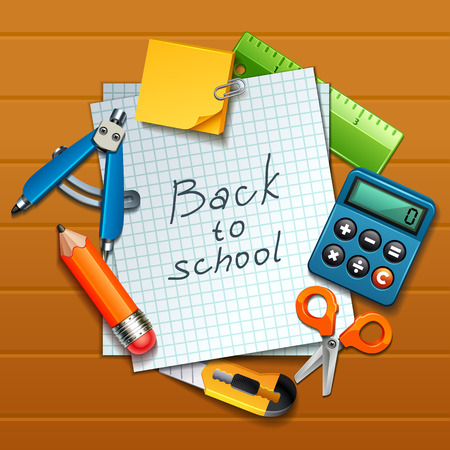 school illustration-2のイラスト素材