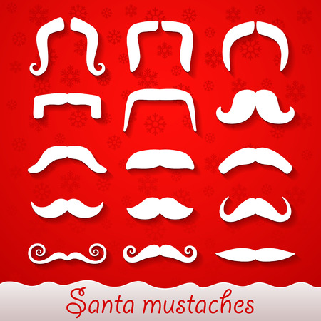 Santa mustachesのイラスト素材