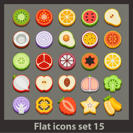 vector flat icon-set 15のイラスト素材