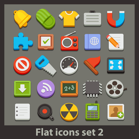 vector flat icon-set 2のイラスト素材