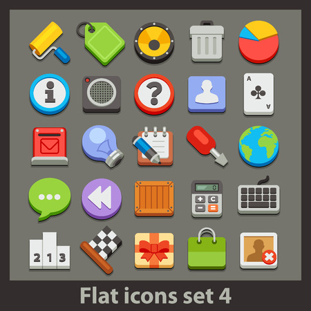 vector flat icon-set 4のイラスト素材