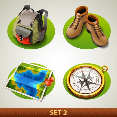 vector tourism icon-set 2のイラスト素材