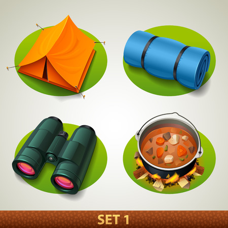vector tourism icon-set 1のイラスト素材