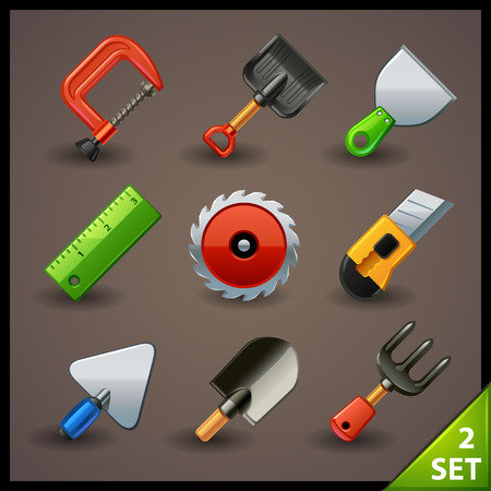 tools icon set-2のイラスト素材