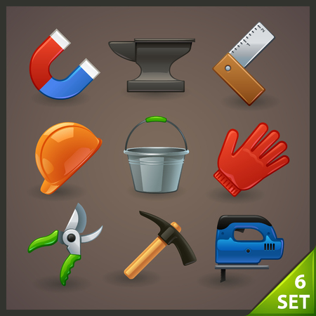 tools icon set-6のイラスト素材