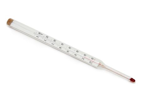 thermometer on a white background